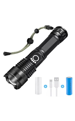 RECON GS2 Rechargeable  XHP50 3000 lumen Tactical LED Flashlight.