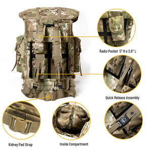 RECON GS2U GEN 11 65L Combat ALICE Pack complete with Frame