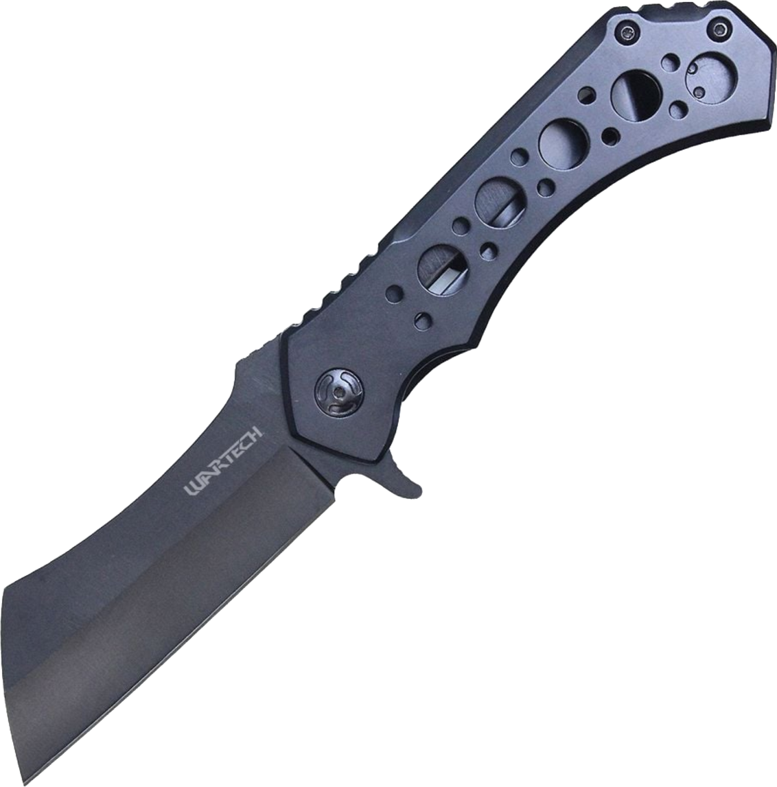 wartech GOLIATH CLEAVER folding quick release blade knife.