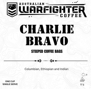 AUSTRALIAN Warfighter Coffee Charlie Bravo  – Steeped Coffee Bags
