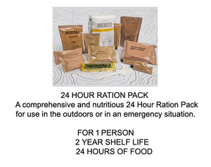 The Kit Bag 24 HR 1 Man Army Food Ration Pack 13000 KJ