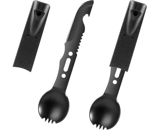 RECON GS2S Multi Functional Steel Spork,Knife,Fork,Spoon