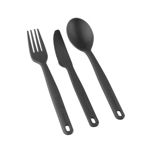 Camp Cutlery Spoon, Fork & Knife Set-Light, strong and durable, made from BPA-free Polypropylene glass composite