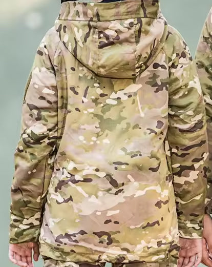 RECON GS2 Winter Kids Camo parka down jacket and pants set Multi Cam