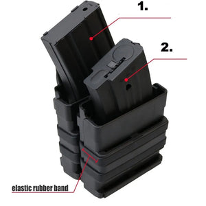 Recon Tactical MOLLE  HD Quick Reload Fast Magazine polymer Holster 7.62,5.56 2 pack