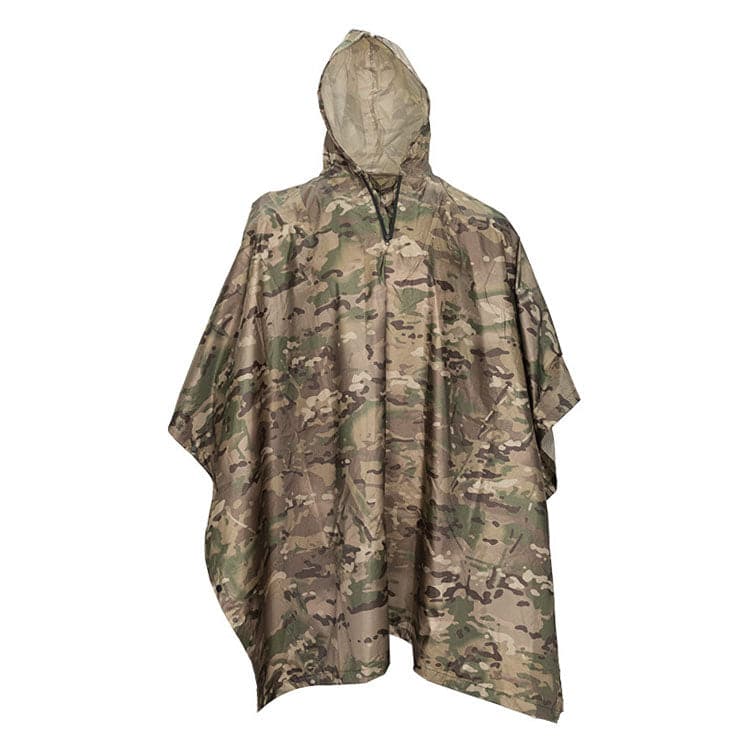 Recon Heavy Duty  Waterproof Multi-Cam 3-1 Poncho with pouch