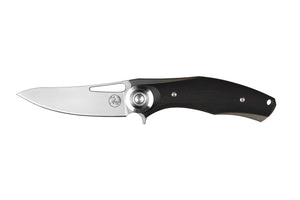 Tassie Tiger Folding Pocket Knife with G10 Handle, 89mm drop point D2 Blade