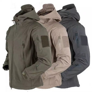 HSoft Shell Tactical Waterproof Jacket with Hood