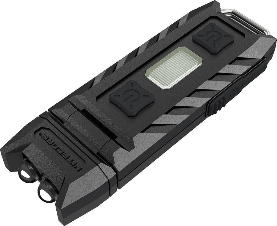 NITECORE Thumb UV Rechargeable Keychain LED Flashlight, Black, 45 Max Lumens - THUMB-UV