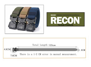 Recon M21 Tactical Stretch Belt with QR Buckle one size fits all