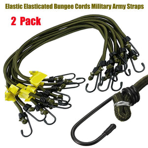 Olive Military Ocky Bungee Straps Pack of 2
