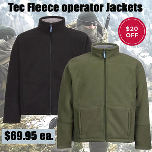 Tec Fleece Operator Jacket - kit bag perth