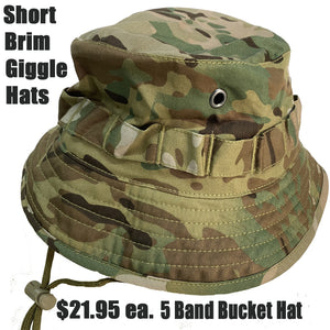 Short Brim Boonie/Giggle Hat's Multi Cam 