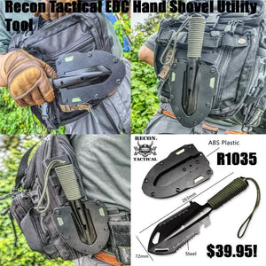 Recon Tactical EDC Hand Shovel Utility Tool Kit Bag Perth