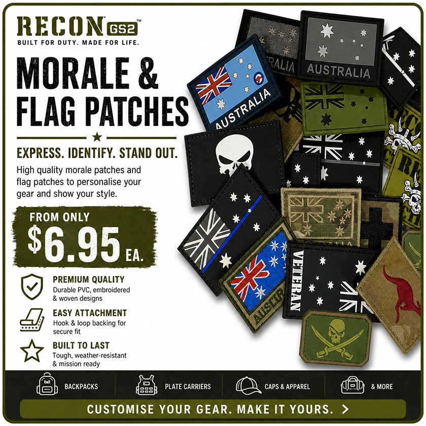 RECON GS2™ Morale & Flag Patches Collection