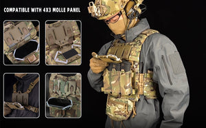 RECON GS2U Tactical MOLLE Chest Mounted Navigation Board Cellphone,Smart Phone carrier