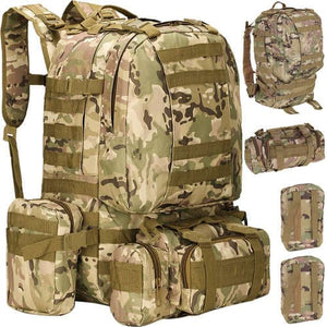 RECON GS2 MOLLE 600D Tactical 3-day Assault Pack with 3 x Detachable Pouches