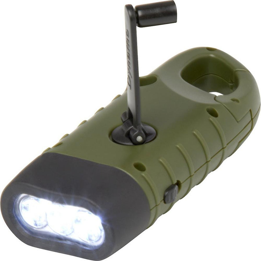 RECON GS2 ABS  Recycled Plastic LED Flashlight solar & Hand crank Powered