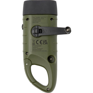 RECON GS2 ABS  Recycled Plastic LED Flashlight solar & Hand crank Powered