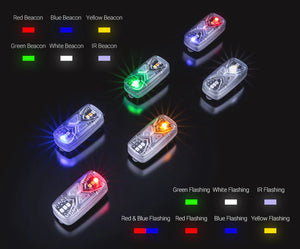 Nextorch U-Series Compact Rechargeable Safety Light, Multi-Function, White/Yellow/Green/Red/Red & Blue Emergency Signal, 7 Modes, Helmet Mount/Molle Webbing Mount – NXUT41