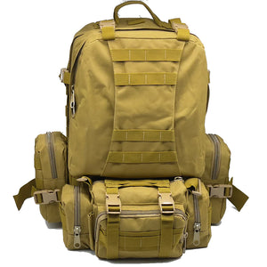 RECON GS2 MOLLE 600D Tactical 3-day Assault Pack with 3 x Detachable Pouches