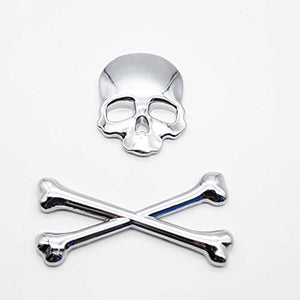 RECON GS2S 3D Skull Emblem Zinc Alloy Badge For Vehicles etc