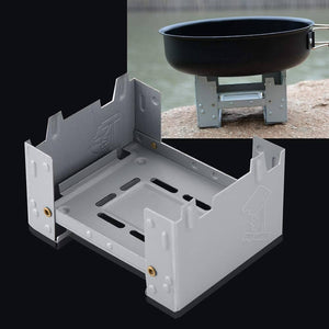 RECON GS2S Hexamine stove compact personal camp Stove with 4 army issue solid fuel tablets