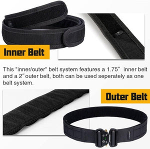 RECON GS2 50 mm  Laser Cut Tactical Battle  Belt complete with inner belt