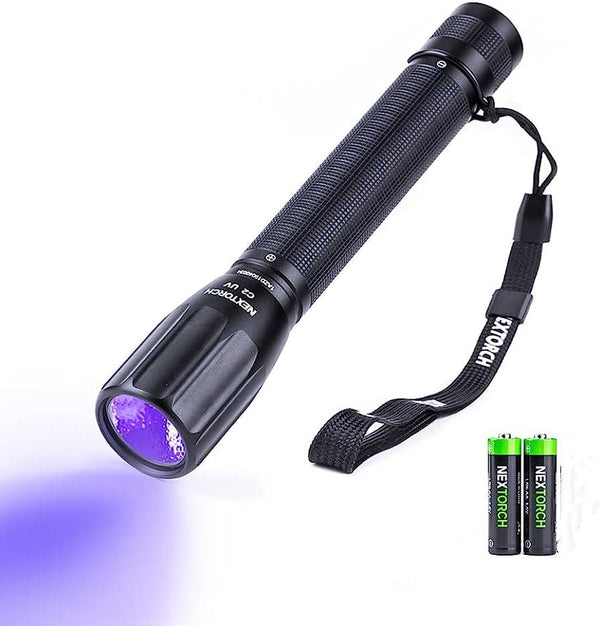 NEXTORCH C2UV 2AA UV Light LED Flashlight Kit Bag Perth