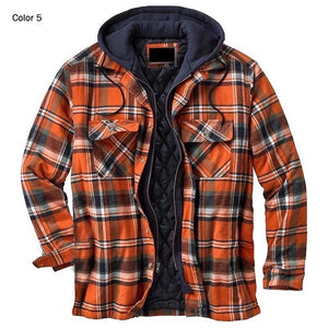 RECON GS2 Plaid thick lined shirt with hood