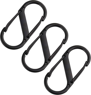 RECON GS2 S Carabiners Black Bundle of 12 assorted sizes for $32.95