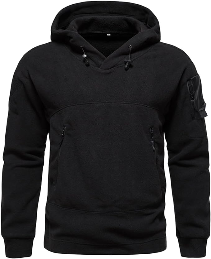 RECON GS2U ECWU Tactical Fleece Hoodie – Military Style Pullover Anorak with Arm Pocket & ID Panels (S–3XL)