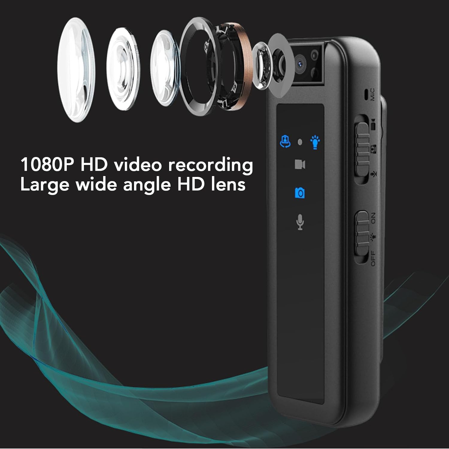 RECON GS2 Smart 1080P 180° Rotatable Lens HD Body Camera With Infra Red Night Vision. - Kit Bag Perth