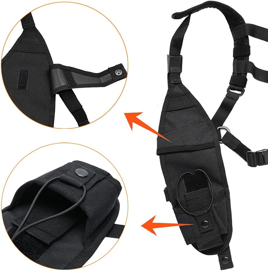 RECON GS2U Duel Genuine Universal Size Radio Shoulder Holster