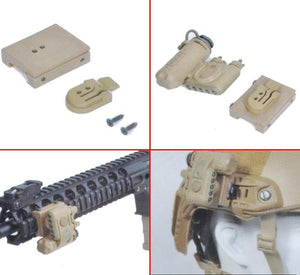 RECON GS2 GEN II Tactical Light/IR Strobe/IFF Military Helmet Mount Flashlight