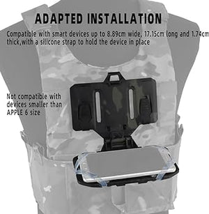 RECON GS2U Tactical MOLLE Chest Mounted Navigation Board Cellphone,Smart Phone carrier
