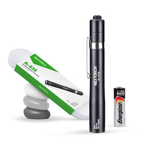 Nextorch Medical LED Pen Light, Penlight with Pupil Gauge for Doctors and Nurses, Portable Diagnostic Pen Torch Light with Pocket Clip, AAA Battery Included