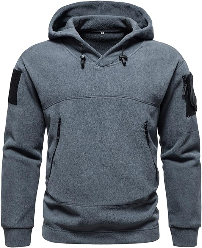 RECON GS2U ECWU Tactical Fleece Hoodie – Military Style Pullover Anorak with Arm Pocket & ID Panels (S–3XL)