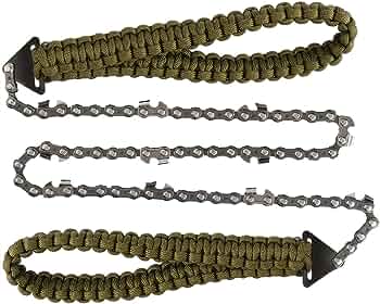 RECON GS2S Tactical Compact Para Cord Survival Hand Chain Saw