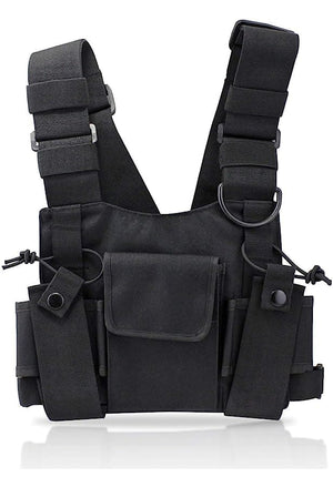 GS2S Recon Dual Universal Radio Chest Admin Harness Black