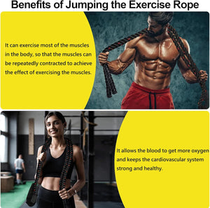 RECON GS2 Battle Power Cross Weighted Training Skipping Rope