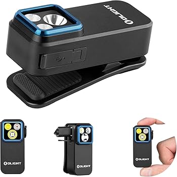 Olight Oclip Pro Compact LED Clip Light with Floodlight & Spotlight & Red light