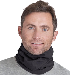 Black Fleece Neck Warmers