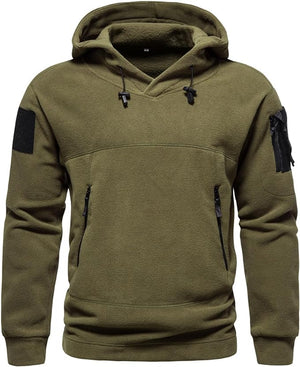 RECON GS2U ECWU Tactical Fleece Hoodie – Military Style Pullover Anorak with Arm Pocket & ID Panels (S–3XL)