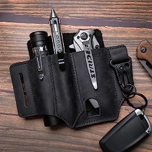 RECON GS2 EDC Leather Tool, Multi Function Utility Holster