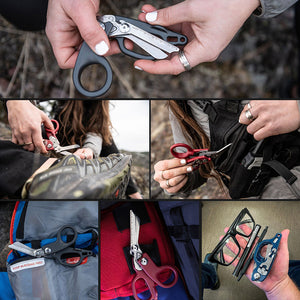 RECON GS2U Reaper x Emergency Response Shears 6 in 1 Multifunctional with Lock Holster