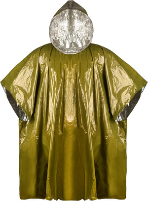 RECON GS2 Waterproof First Aid Emergency Mylar Casualty Poncho "PREPARED4X"