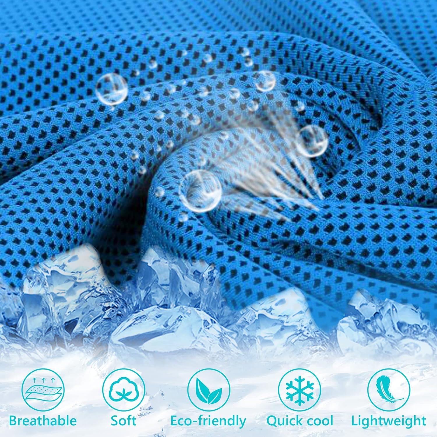 RECON GS2S ICE Soft Breathable VersaShield Cooling scarf/Towel "Just Add water" UPE50 -Kit Bag Perth