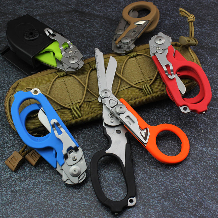 RECON GS2U Reaper x Emergency Response Shears 6 in 1 Multifunctional with Lock Holster