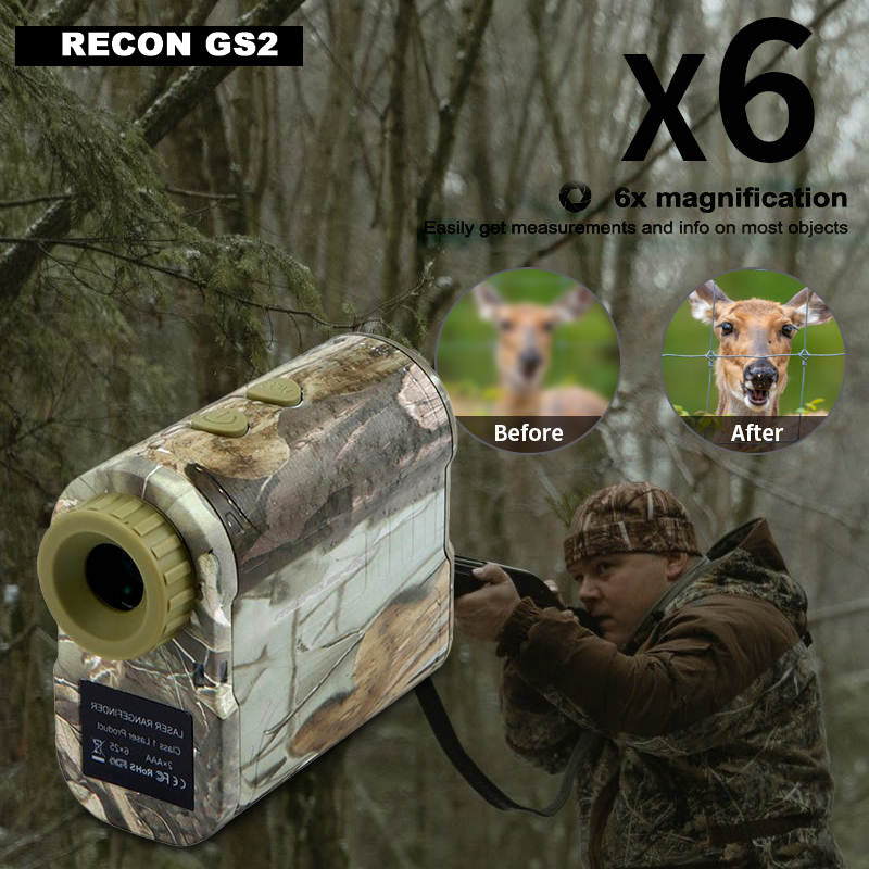 RECON GS2 LM600 Camo Long Distance 600 Meters Laser Range finder with speed Measuring Function